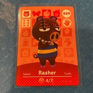 Genuine ACNH amiibo Rasher